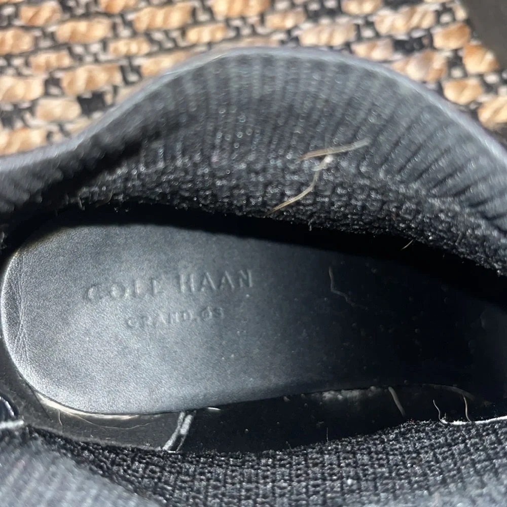 Cole Haan Maggie Black Textured suede Ankle Booties Sz 8.5 - Picture 8 of 8